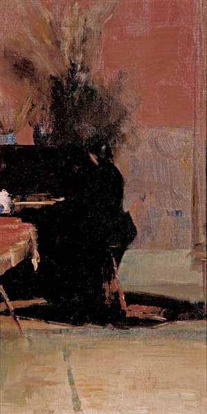Tom roberts Woman at the Piano oil painting image